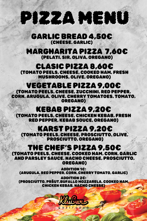 Black and realistic pizza menu instagram story (A4)